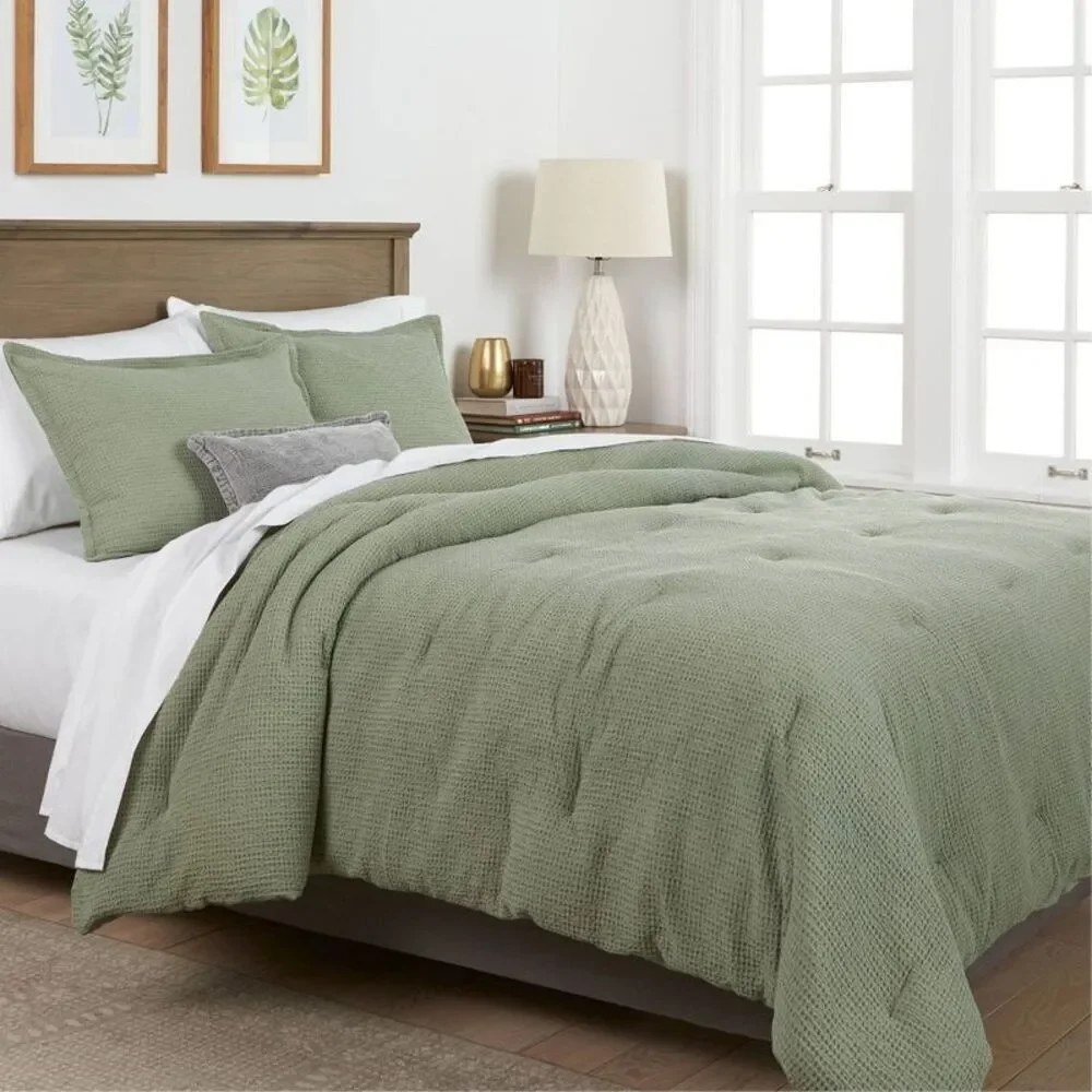 Threshold Cotton Waffle Comforter Set OEKO-TEX Waffle-Weave